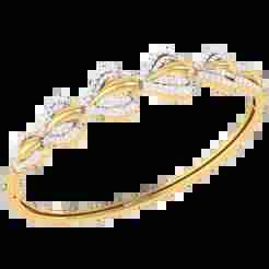 3D Printable Jewelry design of Bangle with diamonds