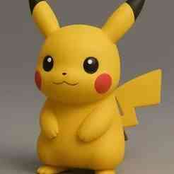3D Printable Pikachu Figurine