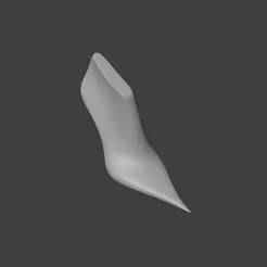 3D STL WOMEN POINTED HEEL LAST