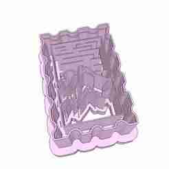 5 Mail Stamp with Designs Clay Cutter - 35mm