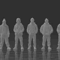 🍂 5 Pack Set 2 - Male figures autumn urban style | 5 Pack Set 2 - Male figures autumn urban style