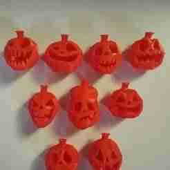 9 Pumpkin LED Covers - Halloween String Light Decoration // Pack of 9 Hollow Pumpkins for LED Garland (Halloween Decoration)