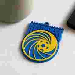 A-League central-coast-mariners keychain badge color printable and renderable
