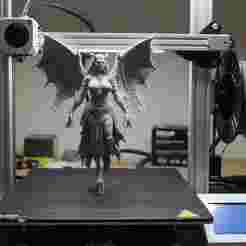 A terrifying demon queen 3D model for printing
