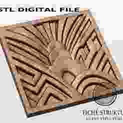 Abstract Geometry – Art Deco Decorative – 3D STL Model