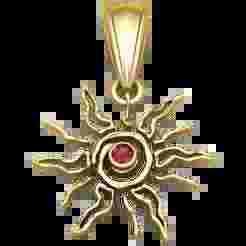 Abstract Sun Pendant
