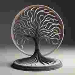 Abstract Tree of Life Sculpture