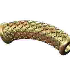Ace of spades bracelet tube bead and charm 3D print model