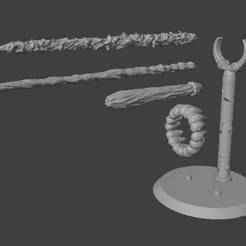 Action Figure Stand and Effect Parts