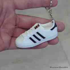 Adidas Superstar Shoe Keychain 3D Printable | Mini Sneaker Keyring STL
