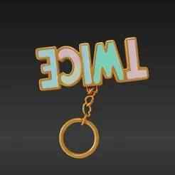 Adorable K-Pop Fan Token Keyring - Glossy Pastel Enamel Look - Whimsical Candy-Themed 3D Print Model
