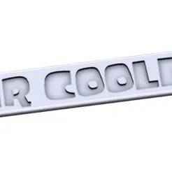 Air cooled badge