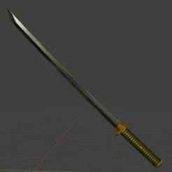 Aizen’s Katana – 3D Printable Sword with Metal Rod Support