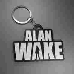 Alan Wake Logo Keychain