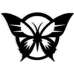 alchemy circle forming a butterfly 5 - 2D/3D Wall Art STL+SVG For CNC Router, Plasma, Waterjet, Laser & 3D Printer