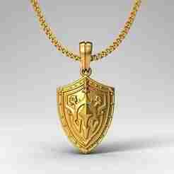Alliance Crest Pendant STL 3D Model for 3D Printing – One Inch Pendant