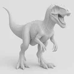 Allosaurus Statue – 3D Printable Dinosaur STL