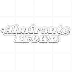Almirante Brown keychain - Letters and words
