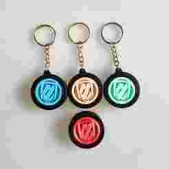 Alphard Gyroscope Tire Keychain – Rotating Logo