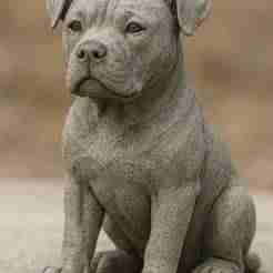 American Dog Stone Sculpture