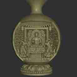 Ancient Buddha Altar Miniature Scene