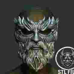 Ancient Forest Guardian Mask | STL File for 3D Printing