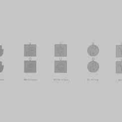 🔷 Ancient Glyphs Mini Pendant Pack – Original Blend STL Collection 🧿☯️♈