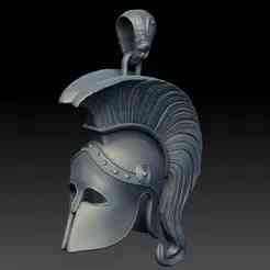 Ancient Spartan Warrior Helmet Pendant