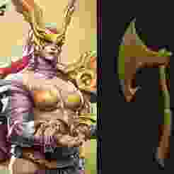 Angela Axes - Marvel Rivals Print 3D