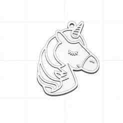Animated Unicorn Key Ring