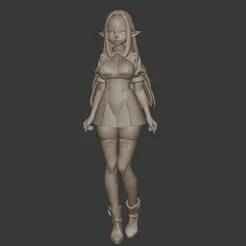 Anime Elf Girl – Highly Detailed Fantasy 3D Print Model