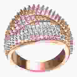 Antique Diamond Crossover Women Ring