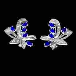 Antique Floral Leaf Earring