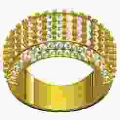 Antique Pave Set Iced Diamond Band