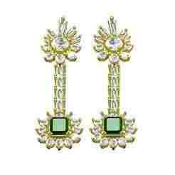 Antique Vintage Style Dangle Hoop Earring