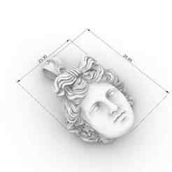 Apollo Head Pendant