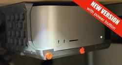 Apple Mac Studio Under Desk Cage with POWER BUTTON - Holder Frame
