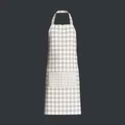 Apron-Checked V2 | Marvelous / Clo3d / obj / fbx