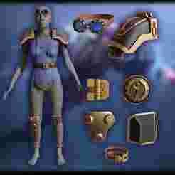 Arcane Enforcer Vi   armor Accessories cosplay