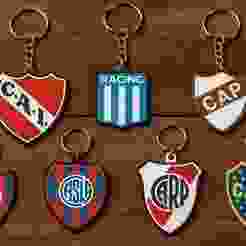 Argentina Soccer Key Ring Pack Boca River Racing
