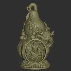 Arhat Sacred Gourd Altar Scene