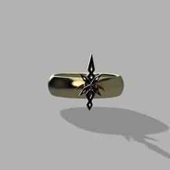 Arlecchino Spear Ring - Genshin Impact Inspired
