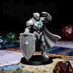 Armored Sci-Fi Knight 3D Print STL Figurine - Tabletop Model