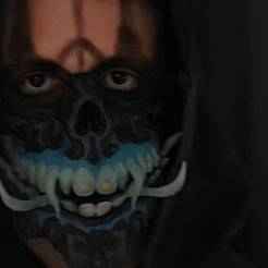 Articulated Skull - Oni Mask