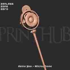 Astra Yao Microphone Staff From Zenless Zone Zero cosplay