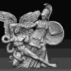 Athena vs Giant – Pergamon Altar Reconstruction |3D STL Model