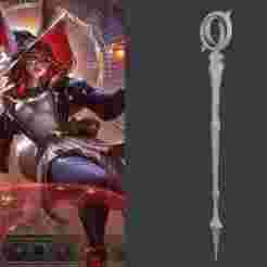 Aurora Arcana - League of Legends - Weapon - Cosplay Prop - STL 3D Print Files