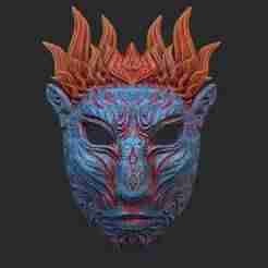 Avatar Fire and Ash Theme Mask