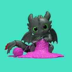 BABY CHIMUELO - NIGHT FURY - DRAGON