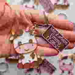 Baby cow keychain